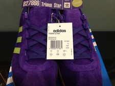 Adidas Trimm Star UK 🇬🇧 10  Purple / Slime "Size ? BNWT OG Box Immaculate