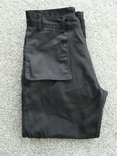 Tuff Stuff work trousers size waist 30" leg 30" multi pockets black men's