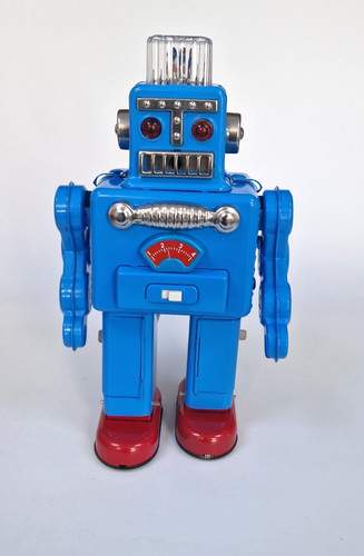 Vintage tinplate robot - tinplate,