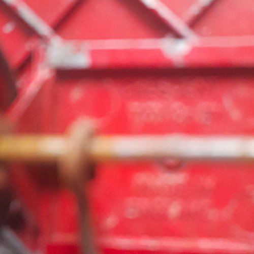 Vintage red diecast metal farm - metal,