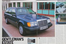 Original 1986 Autocar extracted mag road test: MERCEDES-BENZ 300TE / 300 TE