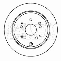 2x Brake Discs Pair Solid fits HONDA CR-V Mk2 RD9 2.2D Rear 05 to 06 N22A2 302mm