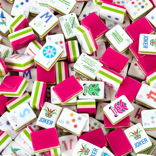 Deep pink american mahjong - american,