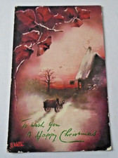 vintage  Tuck's Christmas postcard  posted 1905 (eb38