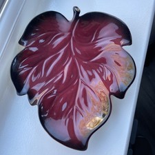 Carlton Ware Rouge Royale Large Leaf Dish 22CM  VGC