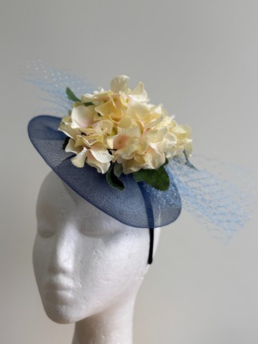 New blue saucer - , fascinator