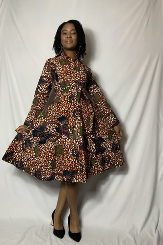African print women dress - african,