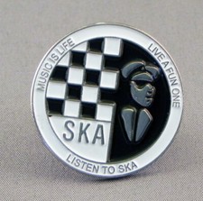 MUSIC IS LIFE SKA ENAMEL PIN