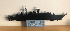 Royal Navy HMS Brave silhouette Memorial, Desktop ornament, Veteran present
