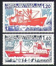 FSAT/TAAF 1977 Ships/Boats/Nautical/Penguin/Transport/Birds/Nature 2v (n23488)