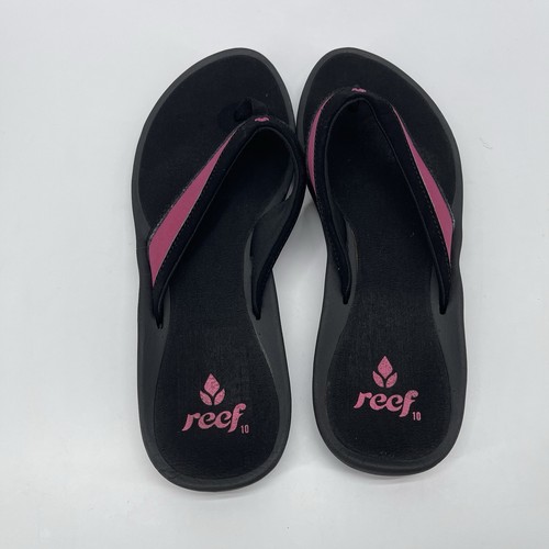 Reef sole black pink flip - reef,