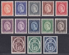 St Vincent 1955 Queen Elizabeth II Set Mint SG189-200 cat £32