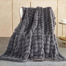 Soft warm rabbit plush fleece - warm,
