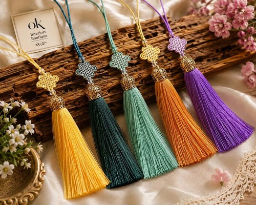 Decorative key tassels - key,