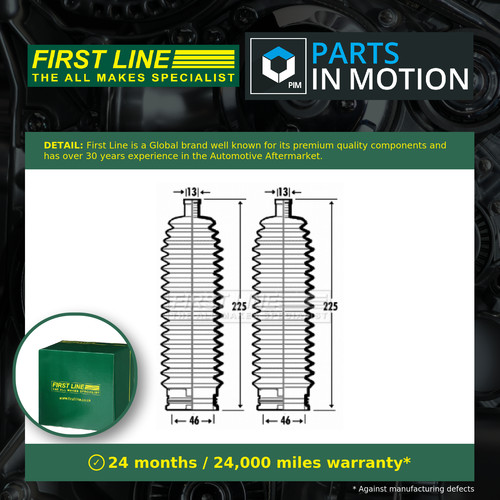 Steering rack boot - steering, fsg3382