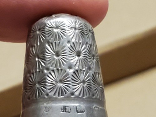 Silver thimble - silver,