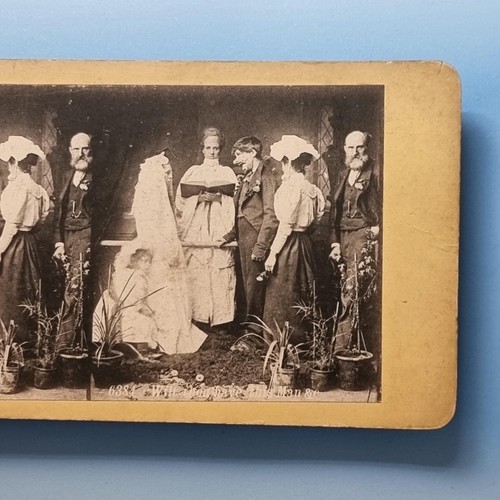 Victorian humour stereoview - humour,