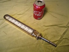 ANTIQUE STEAM ENGINBE THERMOMETER {300-1000 deg F} SOLID BRASS by SUGDEN POWELL