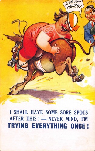 Bamforth seaside comic - seaside,