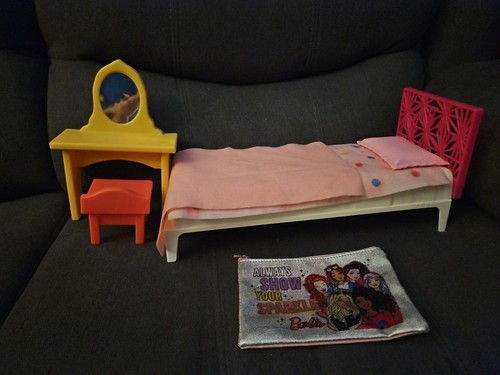 Doll bed and dressing - bed, table
