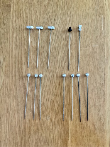 Vintage hat pins - 12,