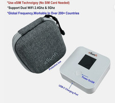 *** eSIM *** UNLOCKED 4G LTE Mobile MiFi Hotspot WiFi Router Sunhans SHFiEL40