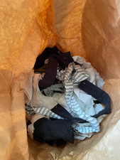 2kg small off-cuts fabric, natural remnants, zero waste, for stuffing & crafts