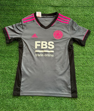Leicester City 2021 3rd T-Shirt Grey Adidas Kit | Child Boys 10 Years Football
