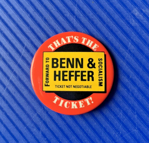 Political badge eric heffer - -,