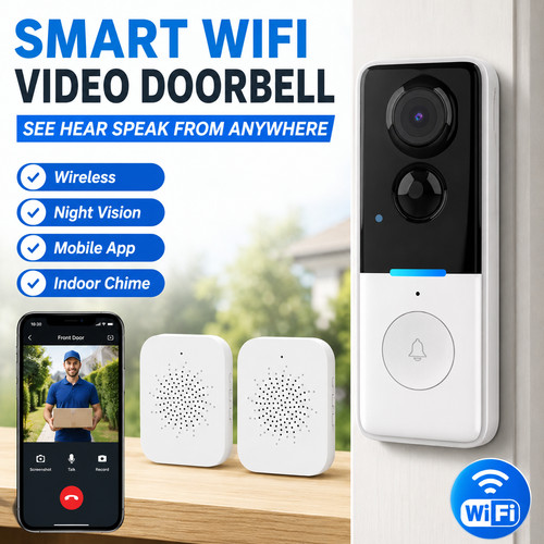 Wireless video doorbell camera - doorbell,