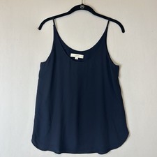 Loft Tank Top Womens Small Blue Flowy Lightweight Scoop Neck Spaghetti Strap
