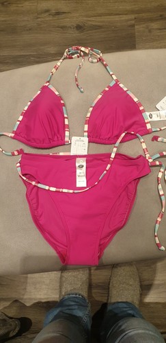 Boots pink bikini striped - boots,