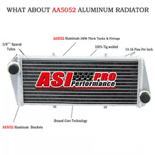 Aluminium racing radiator fit - aluminium,