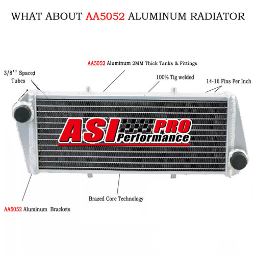 Aluminium racing radiator fit - radiator,