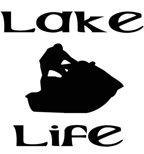 Lake life jet ski - life,