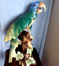 Huge Ceramic Cockatoo Parrot Figurine Sculpture