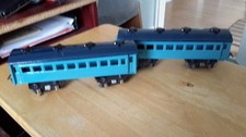 PAIR OF O GAUGE BLUE TIN
