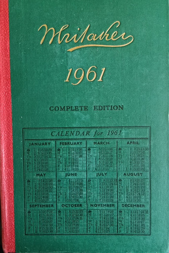 Whitakers almanac 1961 - whitakers,