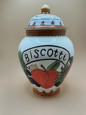 Ceramic Biscotti Jar, 10”
