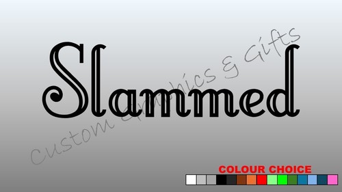 Slammed text van - van, truck