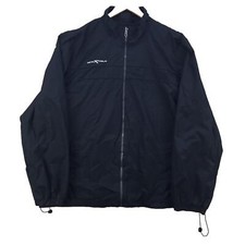 Zeroxposur Black PVC Coating Polyester Active Sports Jacket Mens Size UK XL