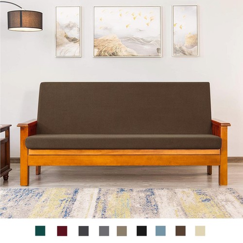 Jacquard stretch armless futon - armless,