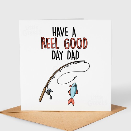 Funny fathers day card - card, reel
