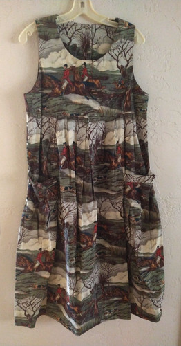 Vtg handmade equestrian dress - vtg,