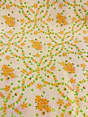 Yellow floral reproduction - yellow,