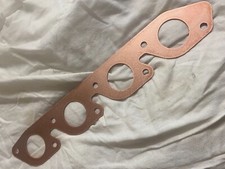 2mm Copper Ford CVH Exhaust Manifold Gasket, RS Turbo RS1600i Round port 