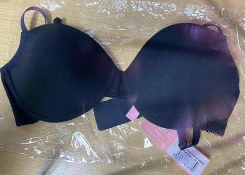 Bnwt black shirt bra - black,