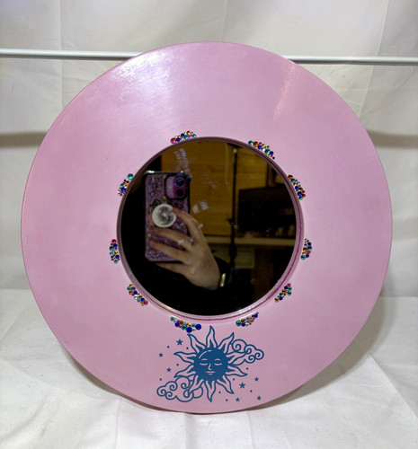 Pink celestial boho - celestial, upcycled