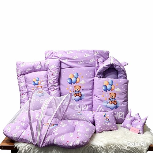 Purple teddy bear - teddy, girls
