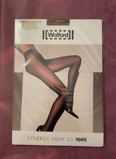 Vintage Wolford Synergy Light 25 Tights in Caramel - Size Small